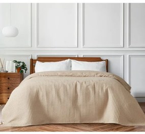 Beauty Home Πικέ υπέρδιπλη waffle Art 1990 Sand 230x240 Μπεζ