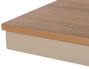 ΠΑΓΚΑΚΙ ΑΛΟΥΜΙΝΙΟΥ TAWNEE HM6038.04 ΣΑΜΠΑΝΙ-POLYWOOD ΚΑΘΙΣΜΑ ΦΥΣΙΚΟ 150x36x45Υεκ.