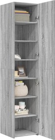 vidaXL Ντουλάπι Γκρι Sonoma 40x42,5x185 εκ. από Επεξεργασμένο Ξύλο