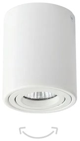 InLight Φωτιστικό οροφής από λευκό μέταλλο 1XGU10 D:7,8cm (42025-WH)