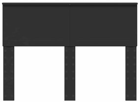 vidaXL Κεφαλάρι Μαύρη Οξυά 135 cm Επεξεργασμένο ξύλο