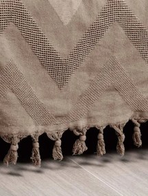 Κουβέρτα Πικέ Ζακάρ GOLWE BROWN