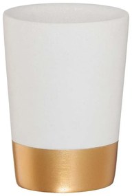Ποτήρι Οδοντόβουρτσας Glossy 7,3x10cm Gold Sealskin Polyresin