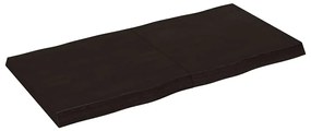 vidaXL Επιφ Τραπεζιού Αν Καφέ 120x60x(2-6)εκ.Ακατέργ. Μασίφ Ξύλο Δρυός