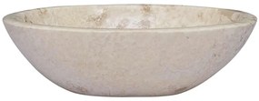 vidaXL Νιπτήρας Κρεμ 53 x 40 x 15 εκ. Μαρμάρινος