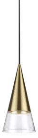 Φωτιστικό Οροφής Κρεμαστό Cono 321479 GU10 15x50cm Brass Ideal Lux