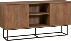 Μπουφές Amedeo Megapap χρώμα καρυδί 140x36x72εκ.