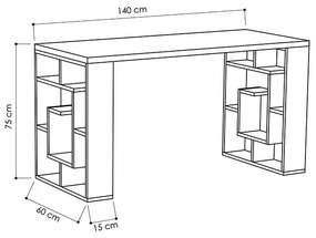 ΓΡΑΦΕΙΟ LABIRENT PAKOWORLD ΛΕΥΚΟ 140X60X75ΕΚ