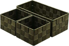 Καλάθια Αποθήκευσης (Σετ 3τμχ) Estia Olive Green 04-14902