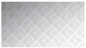 vidaXL Επιφάνειες Καρό 2 pcs Ασημί 90 x 50 cm Αλουμίνιο