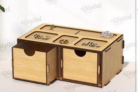 Intra απο ξύλο plywood 3mm-4mm πάχος Ξύλινο κουτί κοσμημάτων 3D Δίασταση 30x20 cm INTRAFABR-119264508