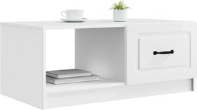vidaXL Τραπεζάκι σαλονιού Λευκό 90 x 50 x 37 εκ Επεξεργασμένο Ξύλο