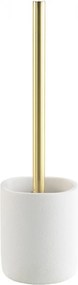 ΑΞΕΣΟΥΆΡ ΜΠΆΝΙΟΥ TOILET BRUSH PLAIN POLYRESIN AQUAMARBRE BLANC/OR D