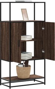vidaXL Highboard καφέ δρυς Κατασκευασμένο ξύλο και μέταλλο