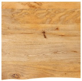 vidaXL Επιφάνεια Τραπεζιού 60x60x2,5 εκ. Live Edge Μασίφ Ξύλο Μάνγκο