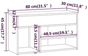 ΠΑΠΟΥΤΣΟΘΗΚΗ ΚΑΠΝΙΣΤΗ ΔΡΥΣ 80X30X45 ΕΚ. ΑΠΟ ΕΠΕΞΕΡΓΑΣΜΕΝΟ ΞΥΛΟ 816053