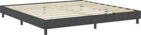 vidaXL Κρεβάτι Boxspring Σκούρο Γκρι 200 x 200 εκ. Υφασμάτινο