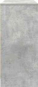 vidaXL Ντουλάπι Γκρι Σκυροδέματος 85x34x76 εκ. Επεξεργασμένο Ξύλο