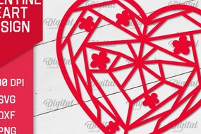 Σετ των 2 Intra απο ξύλο plywood 3mm-4mm πάχος – Ημέρα του Αγίου Βαλεντίνου Heart Paper Cut Δίασταση  20x20 cm INTRAFABR-88212169