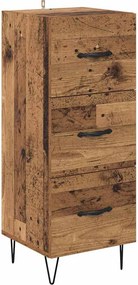 vidaXL Highboard Παλιό Ξύλο 34,5 x 34 x 90 εκ. Επεξεργασμένο Ξύλο
