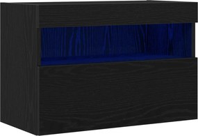 vidaXL Ντουλάπι Τηλεόρασης Τοίχου 60 x 30 x 40 εκ. Μαύρη δρυς