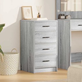 vidaXL Πλαϊνό γραφείο Γκρι sonoma 40 x 41 x 75 εκ Επεξεργασμένο ξύλο