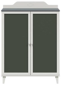 vidaXL Ντουλάπα με δύο πόρτες και πρόσοψη από μαυροπίνακα ROROS