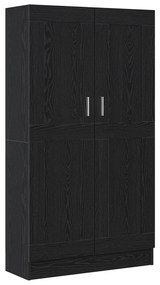 vidaXL Βιβλιοθήκες 2 τμχ Μαύρο Δρυς 165x30,5x150 εκ Επεξεργασμένο ξύλο
