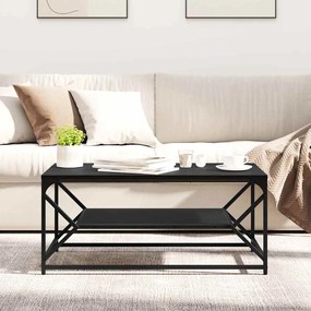 vidaXL Τραπεζάκι σαλονιού Μαύρη Οξυά 90 x 50 x 40 cm