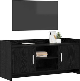 vidaXL Ντουλάπι TV 102 x 33 x 47 εκ Μαύρη Δρυς Επεξεργασμένο Ξύλο