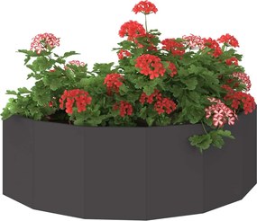 vidaXL Γλάστρα Μαύρο 120 x 60 x 35 cm Ατσάλι