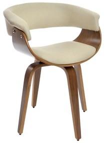 Καρέκλα Τραπεζαρίας DKD Home Decor Καφέ Κρεμ 61 x 46 x 78 cm