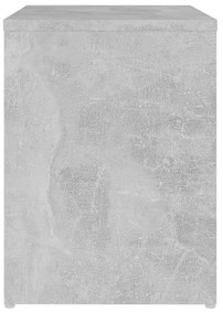 vidaXL Κομοδίνο Γκρι Σκυροδέματος 40 x 30 x 40 εκ. από Μοριοσανίδα