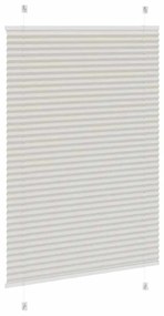 vidaXL Πλισέ περσίδα ανοιχτό γκρι 85x150 cm Πλάτος υφάσματος 84,4 cm