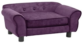 Καναπές - Κρεβάτι Σκύλου Μπορντό 72 x 45 x 30 εκ. Βελουτέ