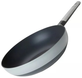 Ταψί Wok Tasty 678535, 28 cm, Μαλακή λαβή, Αλουμίνιο, Αντικολλητική επίστρωση, Γκρι