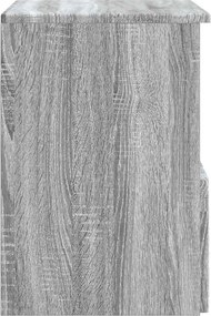 vidaXL Ντουλάπι Μπάνιου Γκρι Sonoma 30 x 44,5 x 50 εκ.