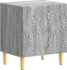 vidaXL Κομοδίνο 2 τεμ. Γκρι Sonoma 43 x 34,5 x 50 εκ