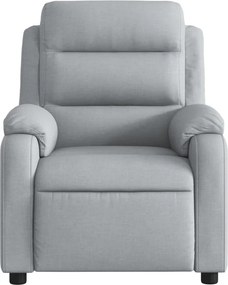 vidaXL Πολυθρόνα Ανακλινόμενη Ανοιχτό Γκρι Υφασμάτινη
