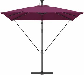 vidaXL Ομπρέλα ηλίου Βεραμάν Κόκκινο 249 x 249 x 250 εκ.