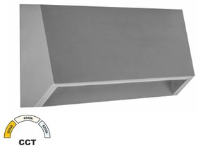 Adeleq Φωτιστικό LED PC Επίτοιχο Εμμέσου Φωτισμού Ορθογώνιο 3W CCT IP65 Γκρι 3-97768