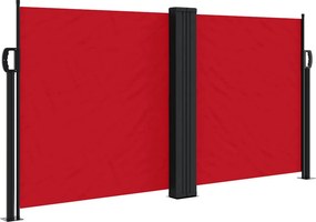 vidaXL Σκίαστρο Πλαϊνό Συρόμενο Κόκκινο 120 x 600 εκ.