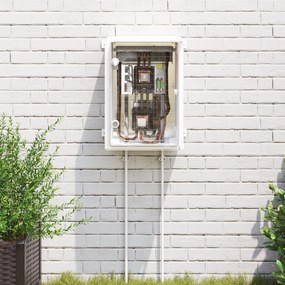 vidaXL Ντουλάπι Ελέγχου IP65 Αδιάβροχο Γκρι 35x19,5x50 εκ. Πλαστικό ABS