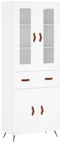 vidaXL Ντουλάπι Λευκό 69,5x34x180 εκ. από Επεξεργασμένο Ξύλο