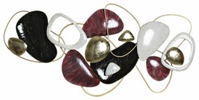 Διακόσμηση τοίχων DKD Home Decor Μέταλλο Αφηρημένο (180 x 9.5 x 87 cm)
