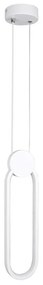 Φωτιστικό Οροφής Ildi 61089 Led 12W 10x2,3x38cm White GloboStar Aluminium