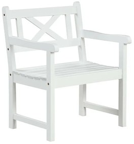 Καρέκλα εξωτερικού χώρου Riverton 654, 86x61x66cm, Άσπρο, Ξύλο