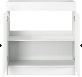 vidaXL Ντουλάπι κάτω από τον νιπτήρα Λευκό 78,5 x 37,5 x 81 εκ