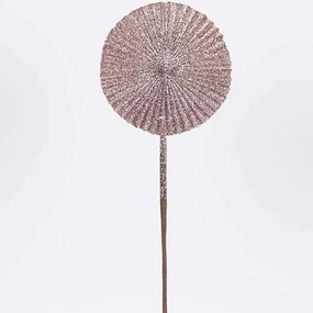 Χριστουγεννιάτικο Κλαδί Βεντάλια Με Glitter 600-47428 16x51cm Pink