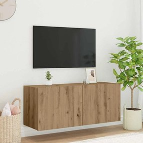 vidaXL Ντουλάπι Τηλεόρασης Τοίχου Artisan Oak Επεξεργασμένο ξύλο